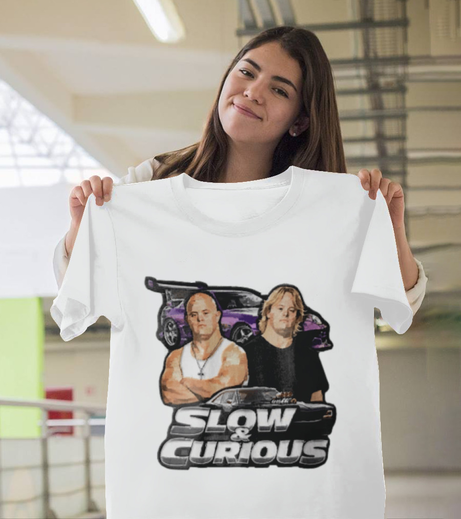 Slow & Curious Duo With Sports Cars And Menacing Muscle Cars T-Shirt