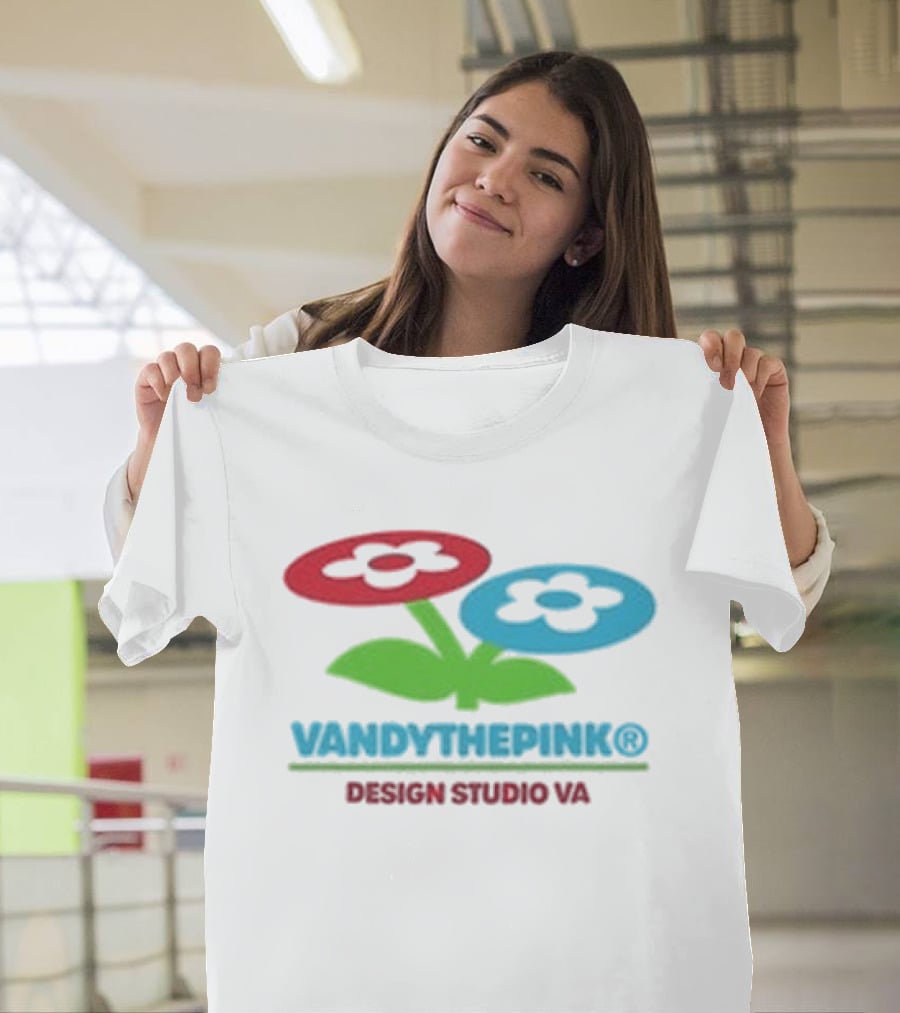 Vandythepink Two Flower Buckle Design Studio VA T-Shirt