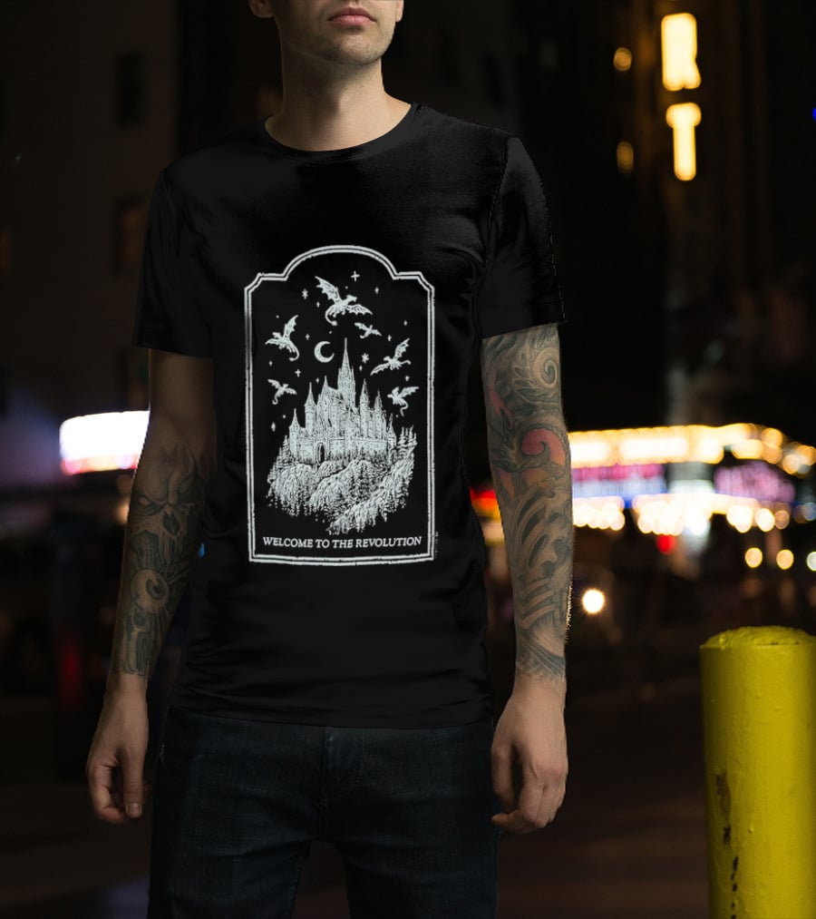Fourth Wing Welcome To The Revolution Castle And Flying Beasts T-Shirt