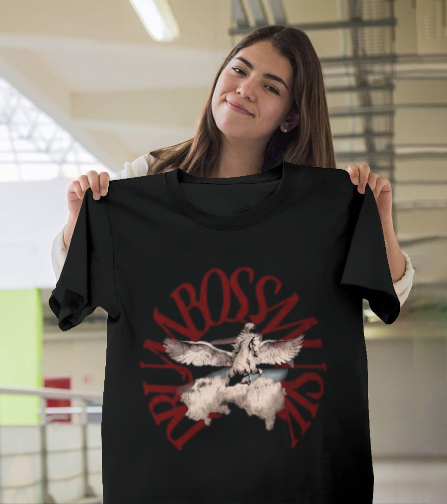 No Bad Vibes Drum Boss Musik Pegasus Clouds T-Shirt