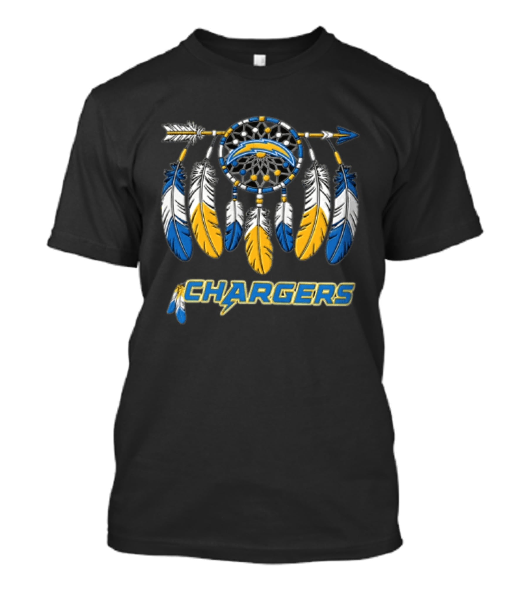Los Angeles Chargers Dreamcatcher Feathers T-Shirt