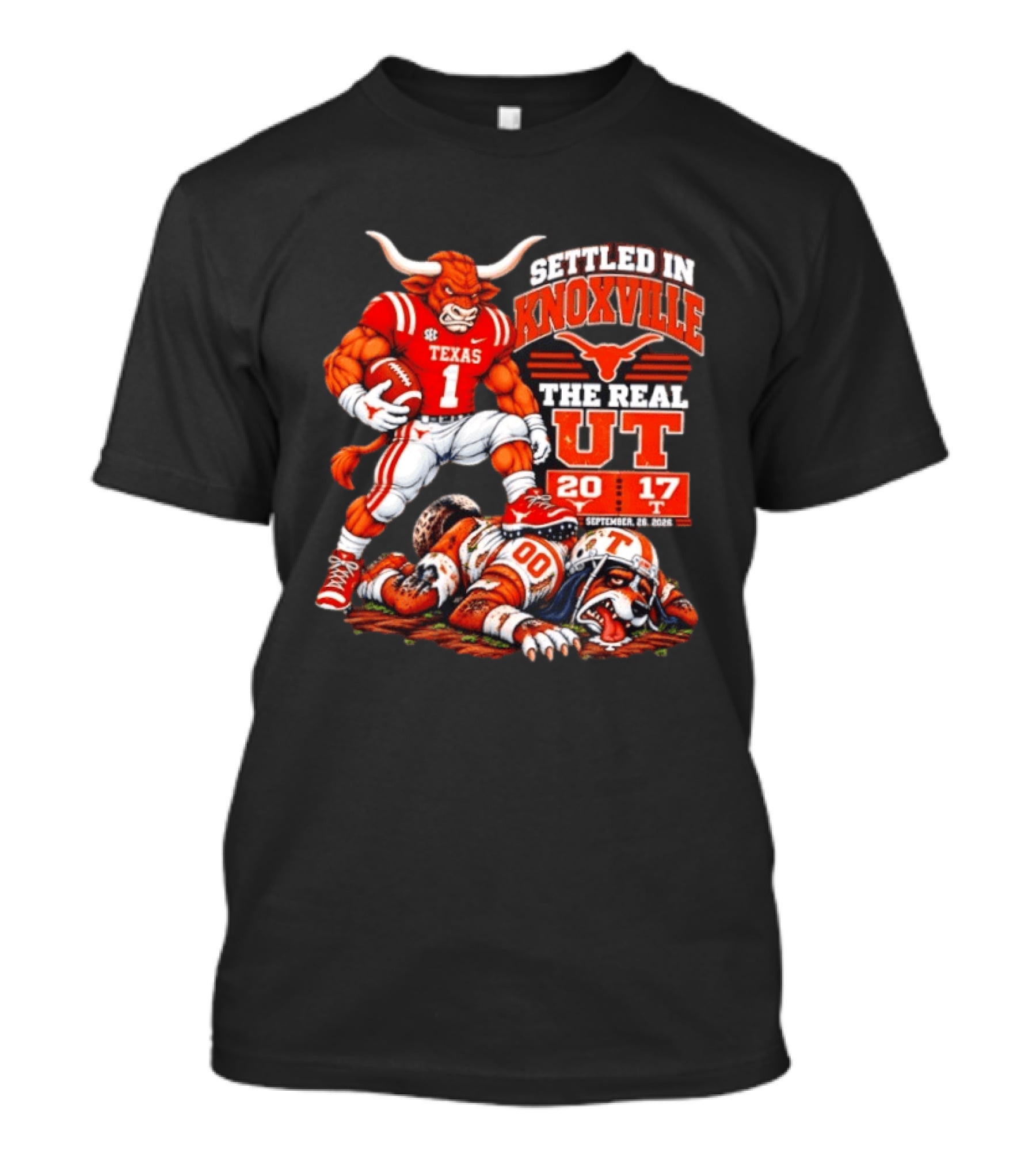 Texas Longhorns Settled In Knoxville The Real UT 20 17 September 9 2023 T-Shirt