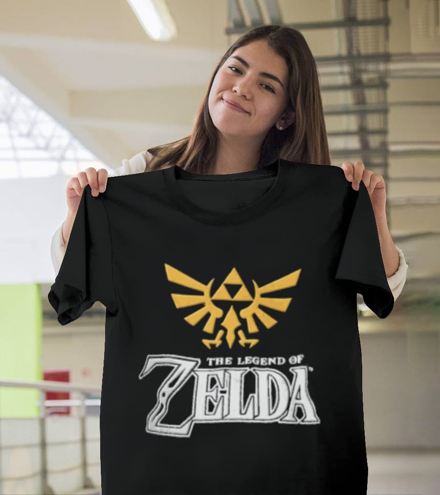 The Legend Of Zelda Yellow Triforce Emblem White T-Shirt