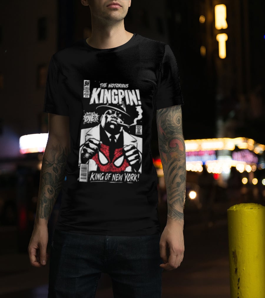 The Notorious Kingpin King Of New York Ready To Die Comics BH Music Big T-Shirt