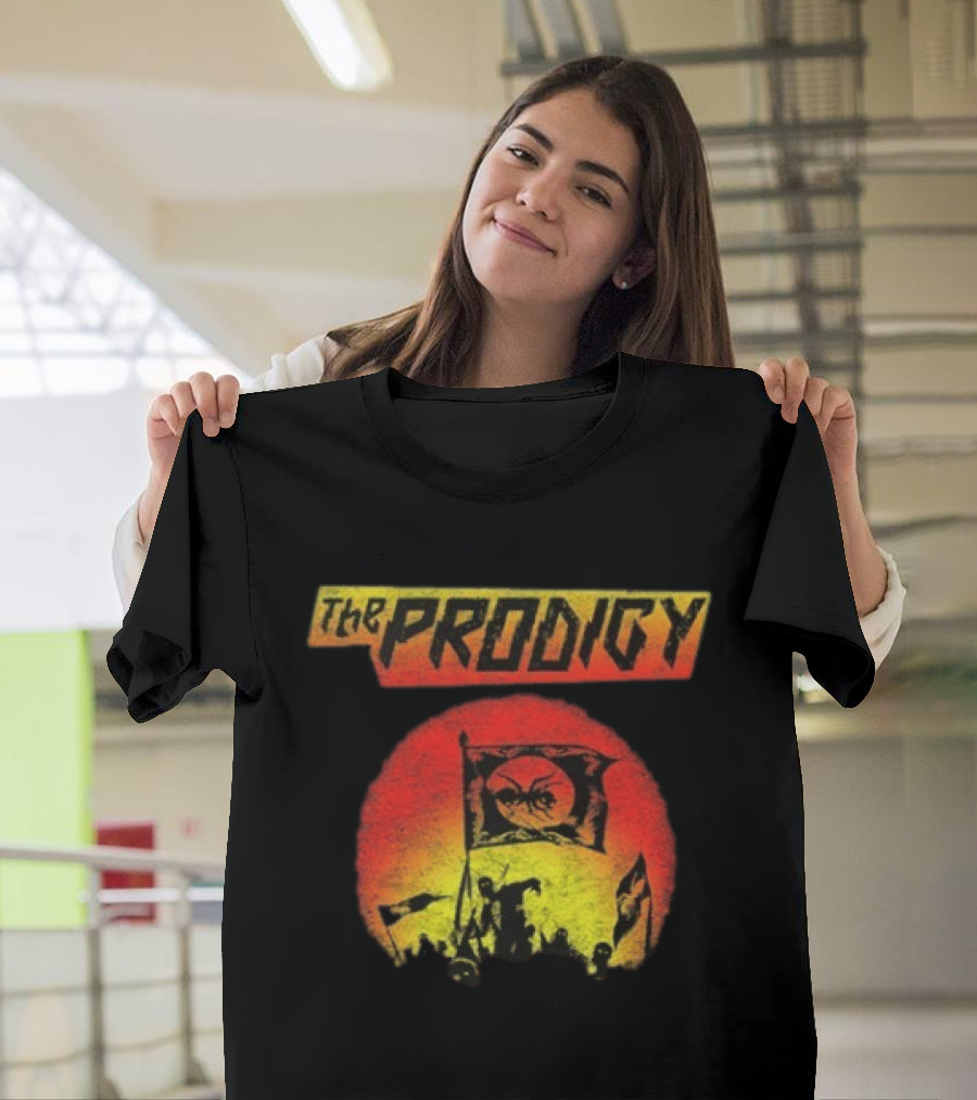 The Prodigy Warrior's Dance Event Ant Silhouette Flag T-Shirt