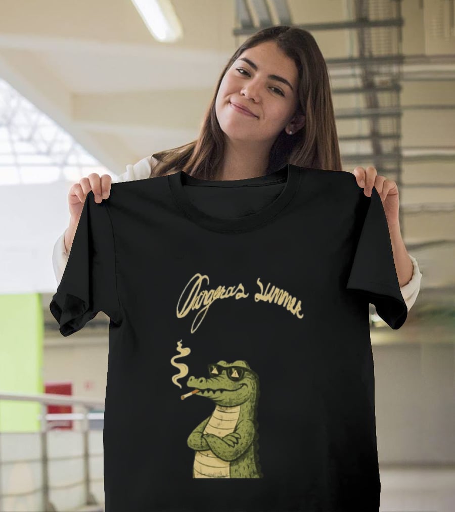 Yeat Dangerous Summer Loose Leaf Gator Smoking Cool Sunglasses Crocodile T-Shirt
