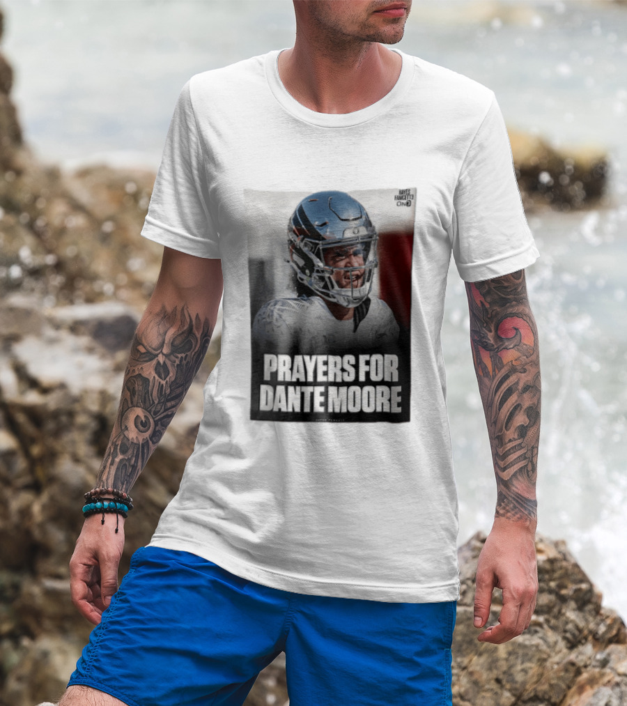 Prayers For Dante Moore Oregon Ducks Football Helmet T-Shirt