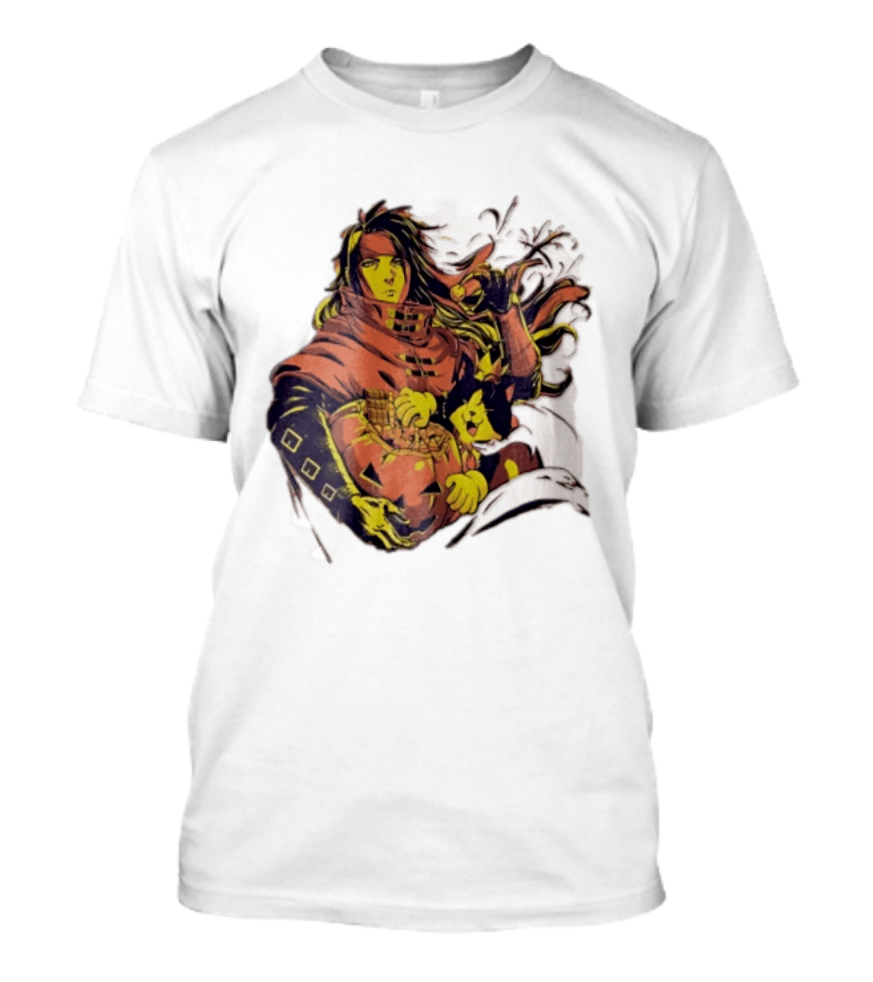 Vincent Valentine Cait Sith Halloween Pumpkin Final Fantasy T-Shirt
