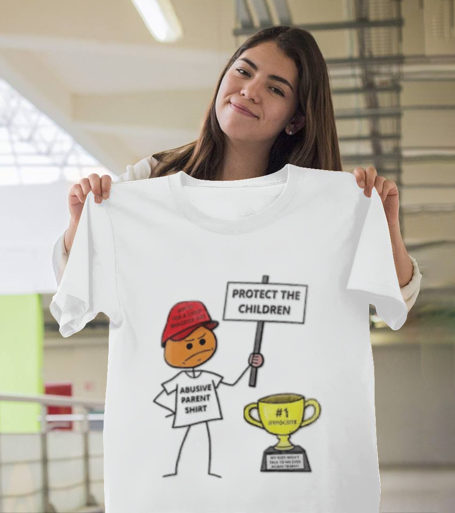 Voted FOR A Child Molester HAT Protect THE Children Abusive Parent Hypocrite Trophy T-Shirt