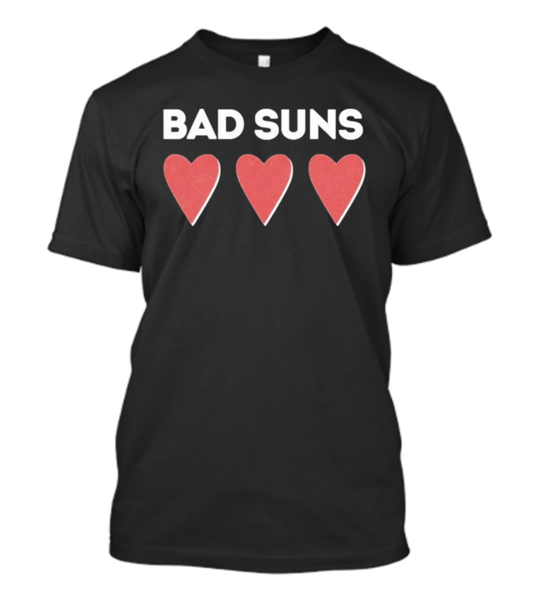 Bad Suns Three Hearts Band Merchandise Popular Music Group T-Shirt