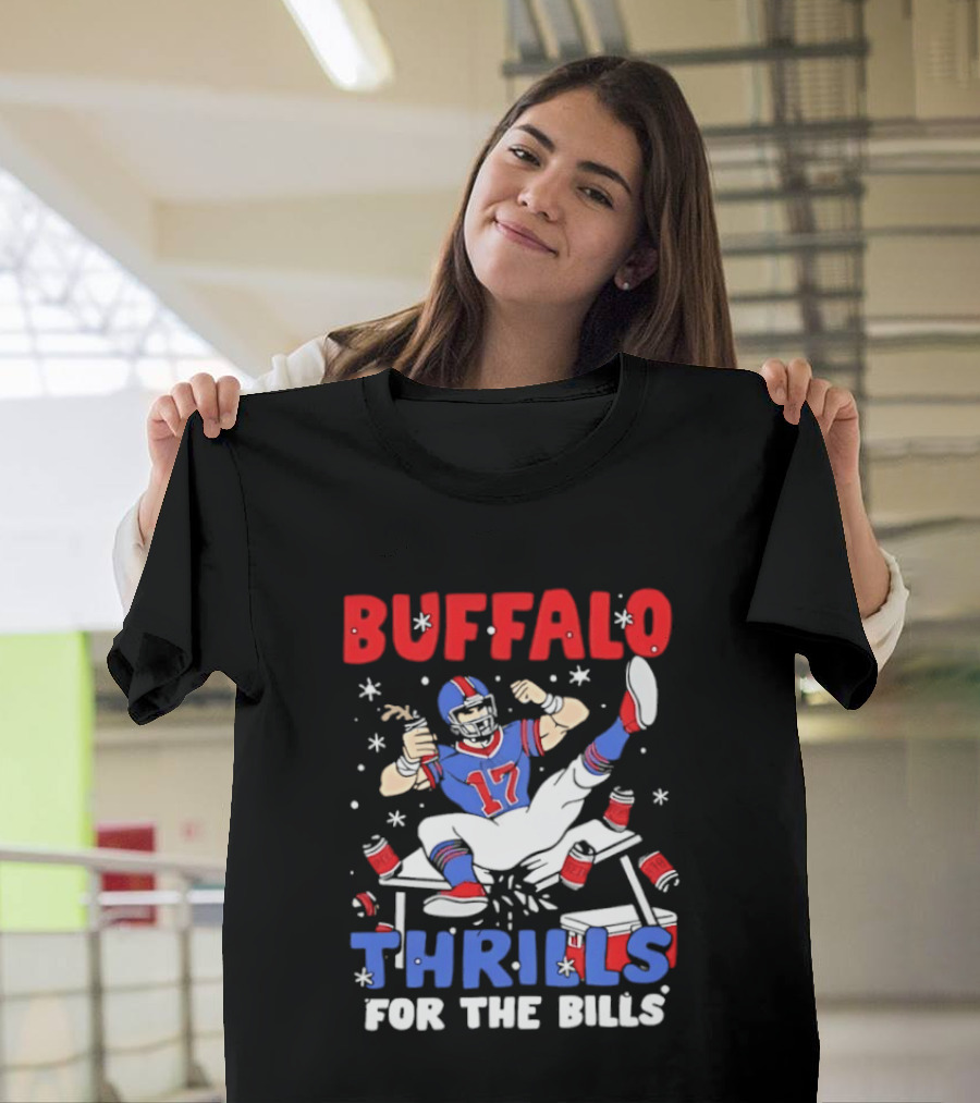 Buffalo Thrills For The Bills Football Table Crash Fun T-Shirt