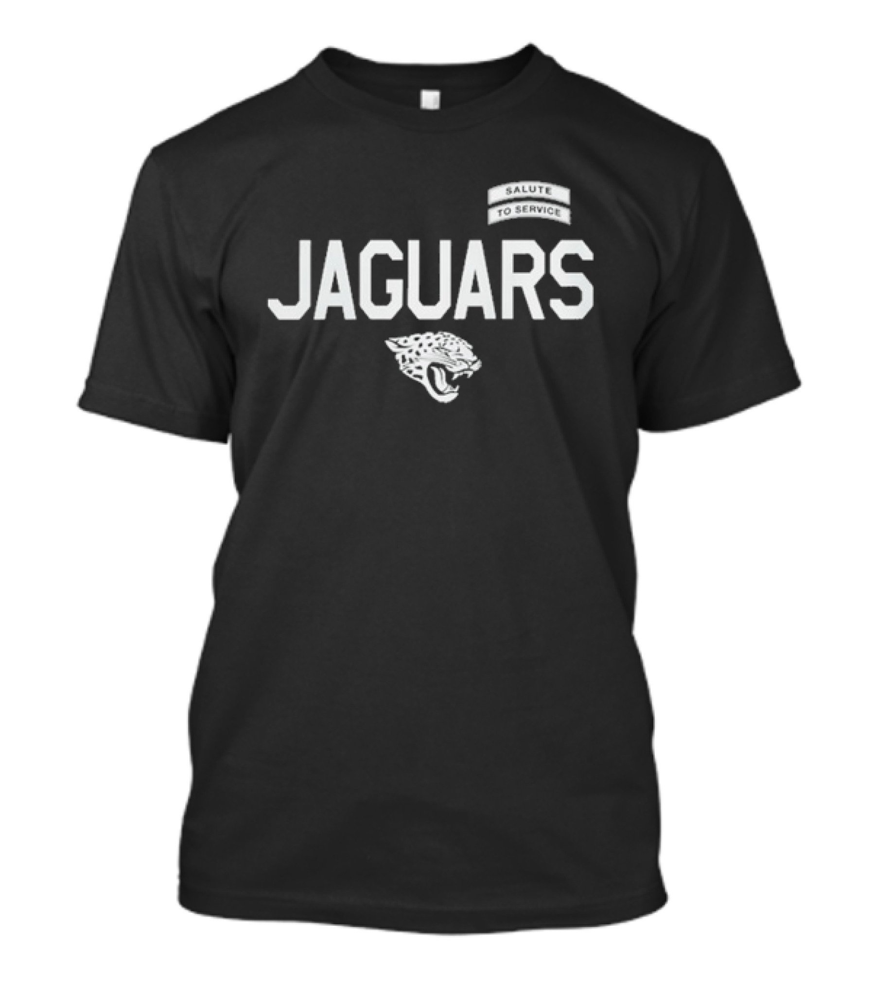 Jacksonville Jaguars Salute To Service Jaguars Head Logo NFL Football T-Shirt