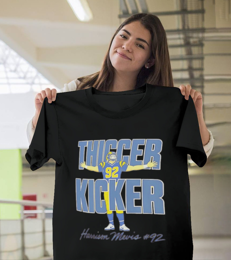 Harrison Mevis Thiccer Kicker 92 Los Angeles Rams T-Shirt