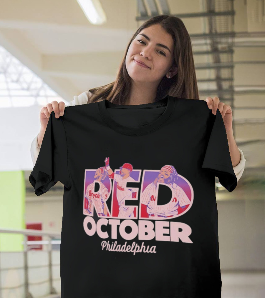 Red October Philadelphia Phillies Bryce 2026 Postseason T-Shirt