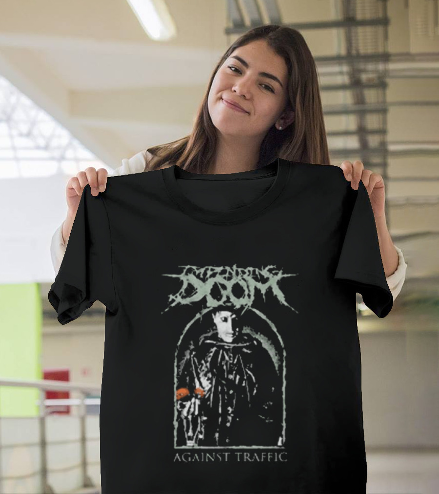Impending Doom Against Traffic Skeleton T-Shirt