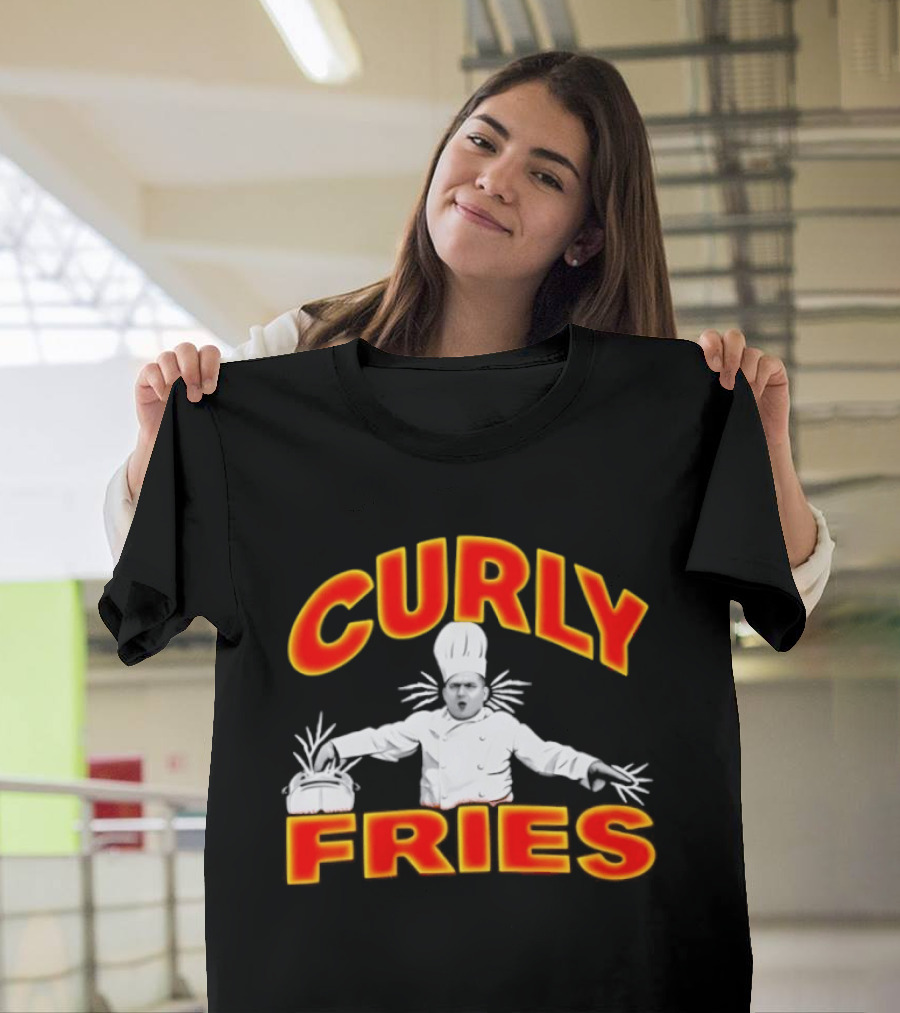 The Three Stooges Curly Fries Chef Character 90s Comedy T-Shirt