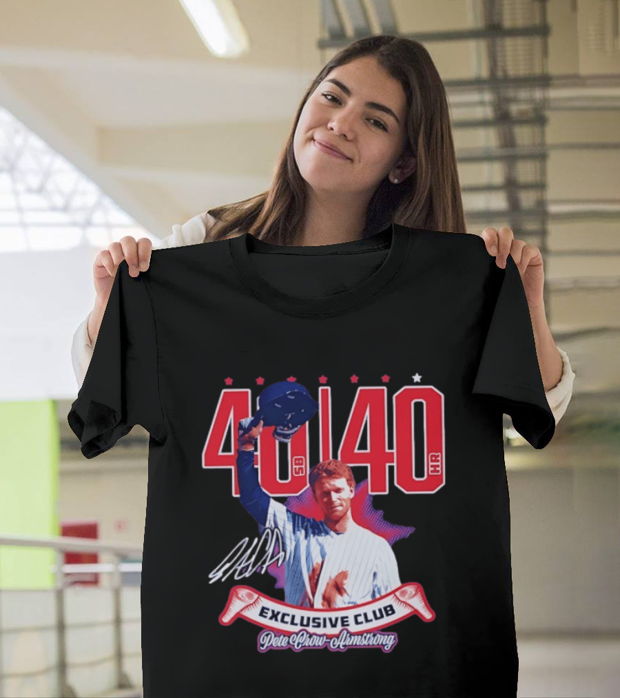 40 40 Club Curtain Call Pete Crow Armstrong Exclusive Chicago Cubs T-Shirt