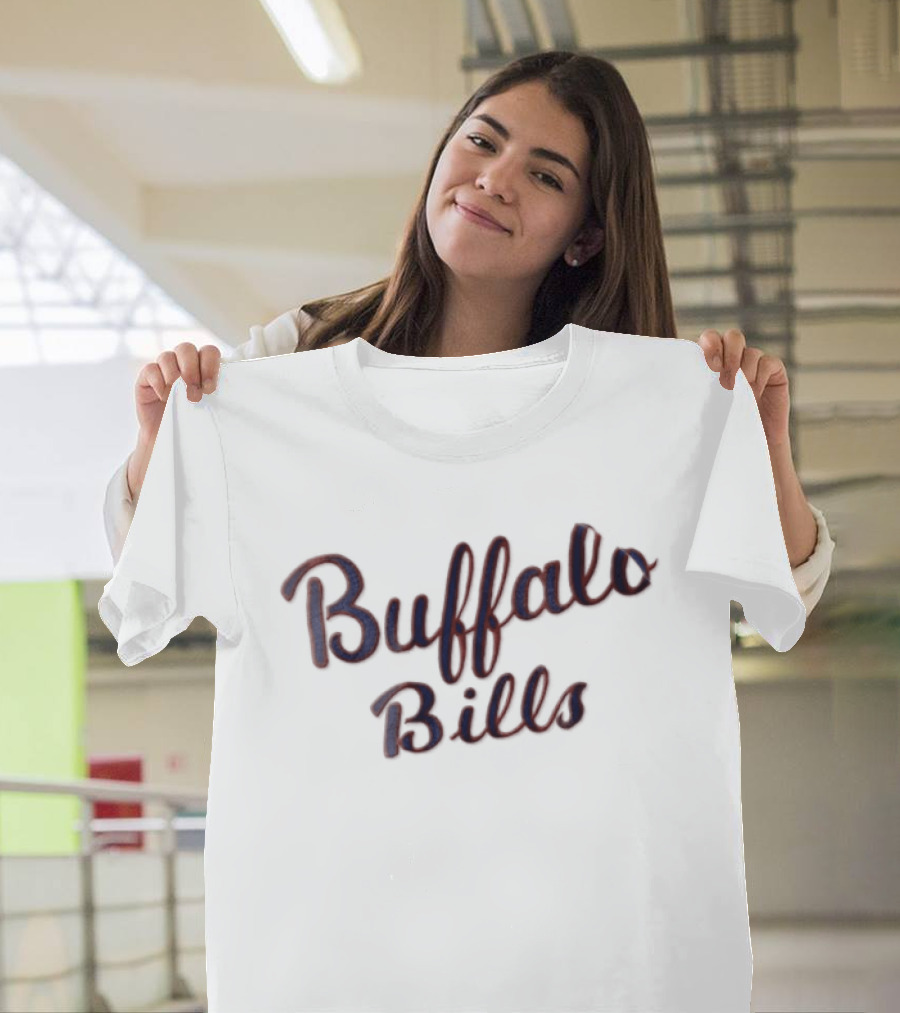 Buffalo Bills Script Text NFL Team Merchandise T-Shirt