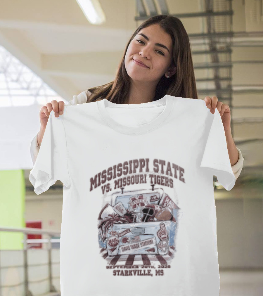 Mississippi State Bulldogs Davis Wade Stadium Hail State Starkville Mississippi T-Shirt