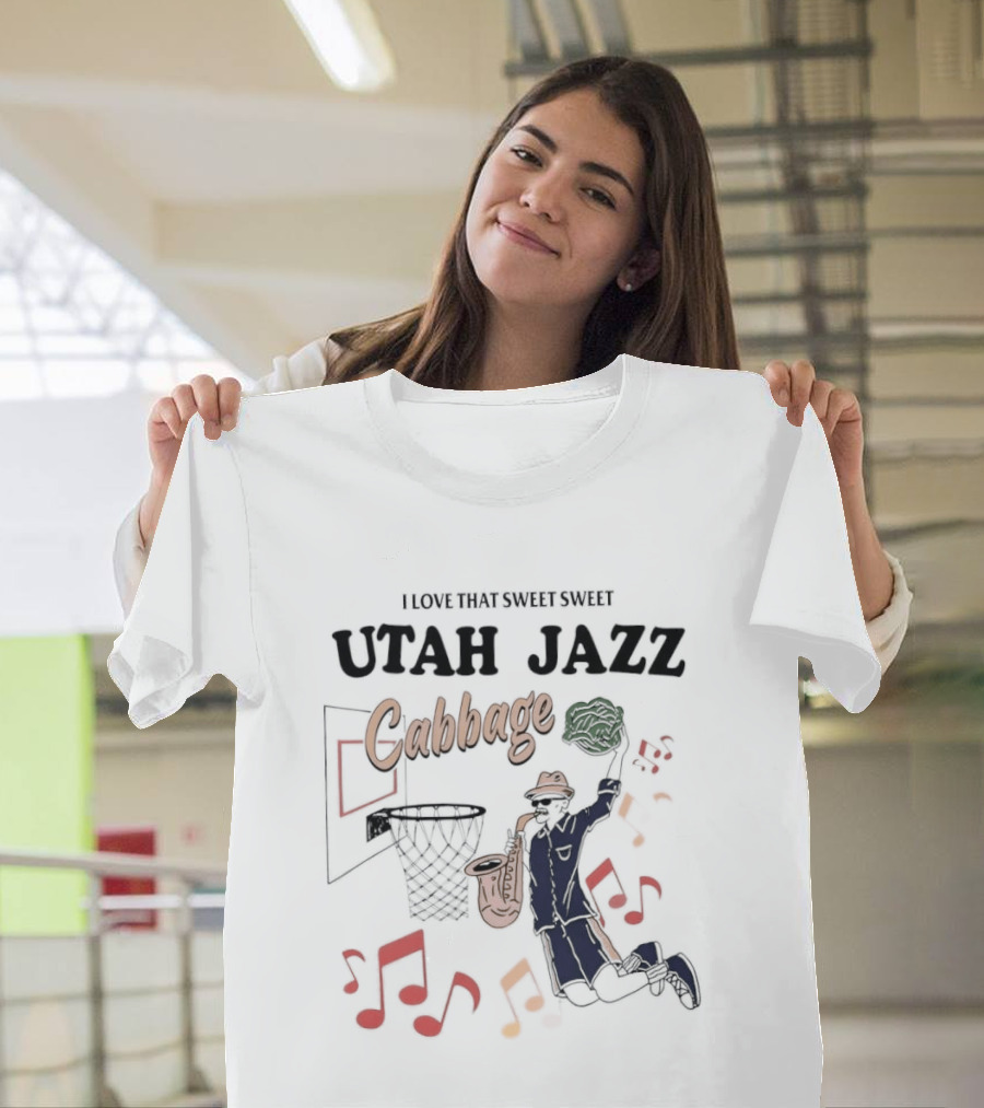 Sweet Sweet Utah Jazz Cabbage Music Basketball Player Scene T-Shirt