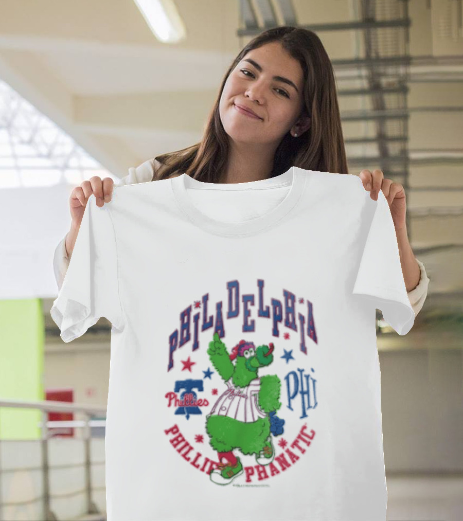 PHI Philadelphia Phillies Phillie Phanatic Mitchell Ness Nostalgia MLB T-Shirt