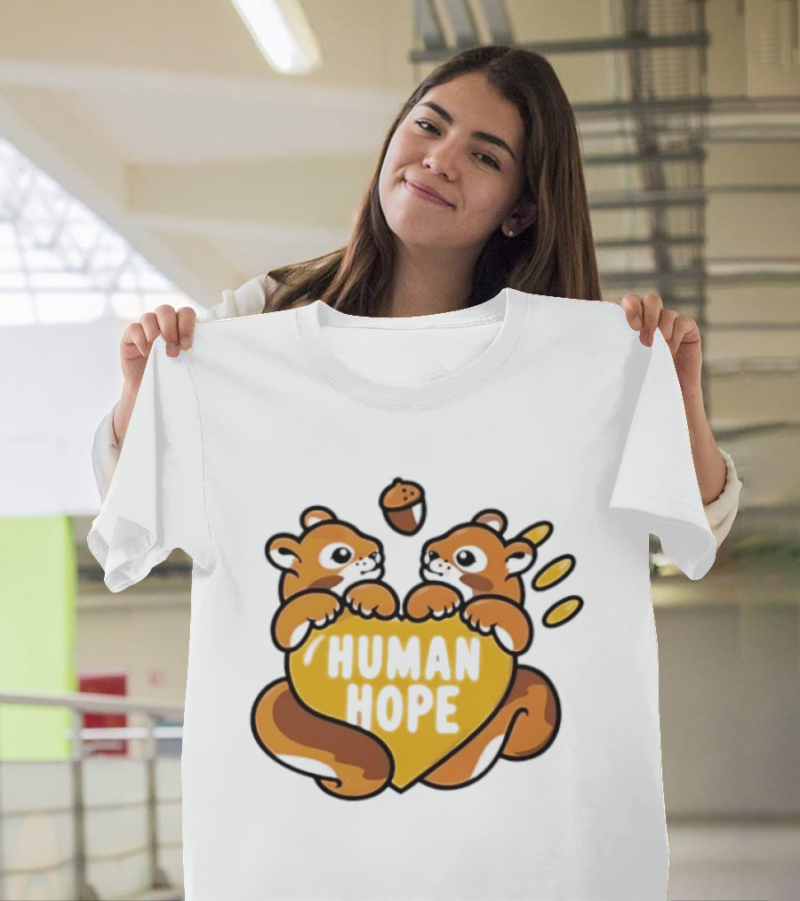 Human Hope J HOPE X Human Made Season 2 Squirrels Heart Acorn T-Shirt