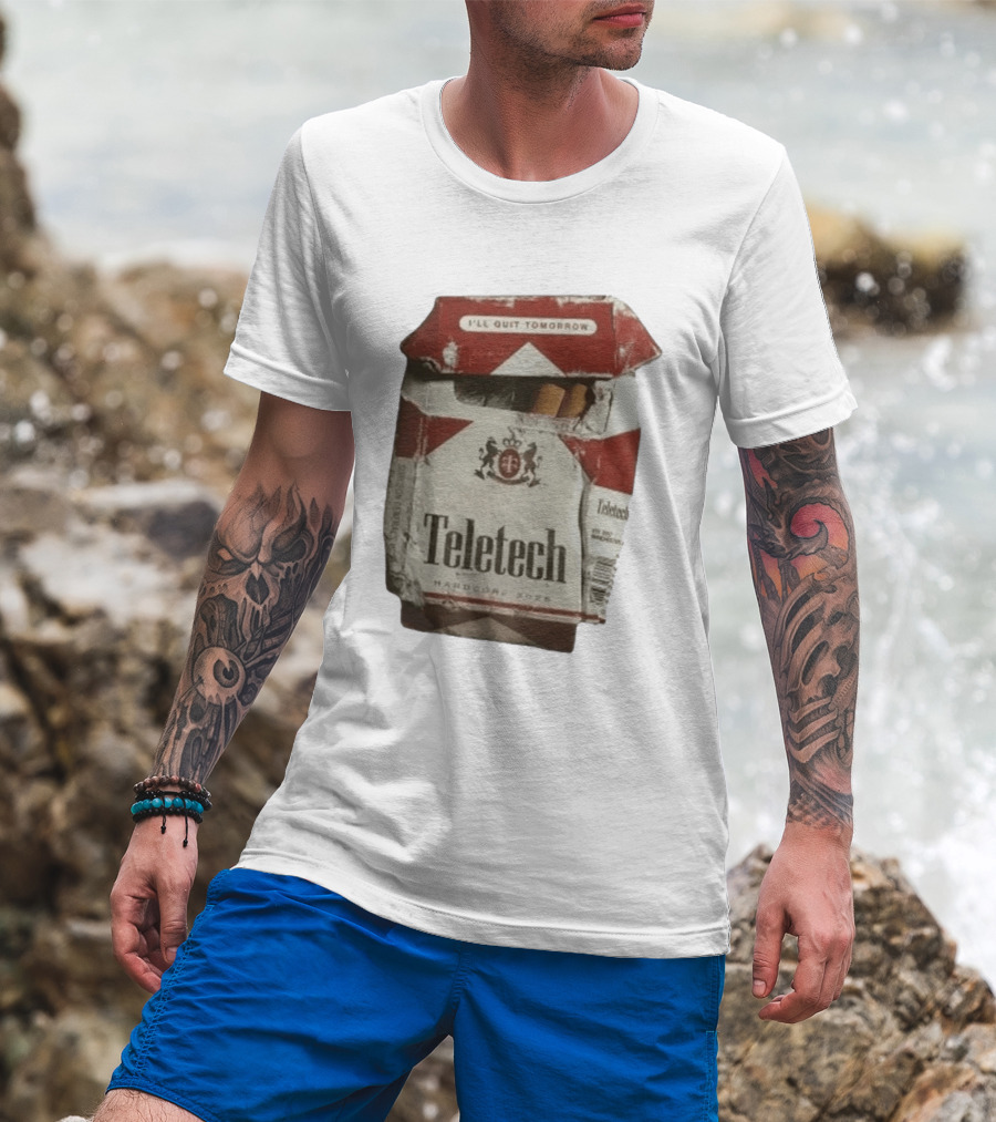 Teletech I'll Quit Tomorrow Hardcore 2026 Reds T-Shirt