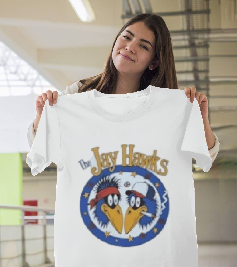 The Jay Hawks Smoking Cartoon Birds T-Shirt