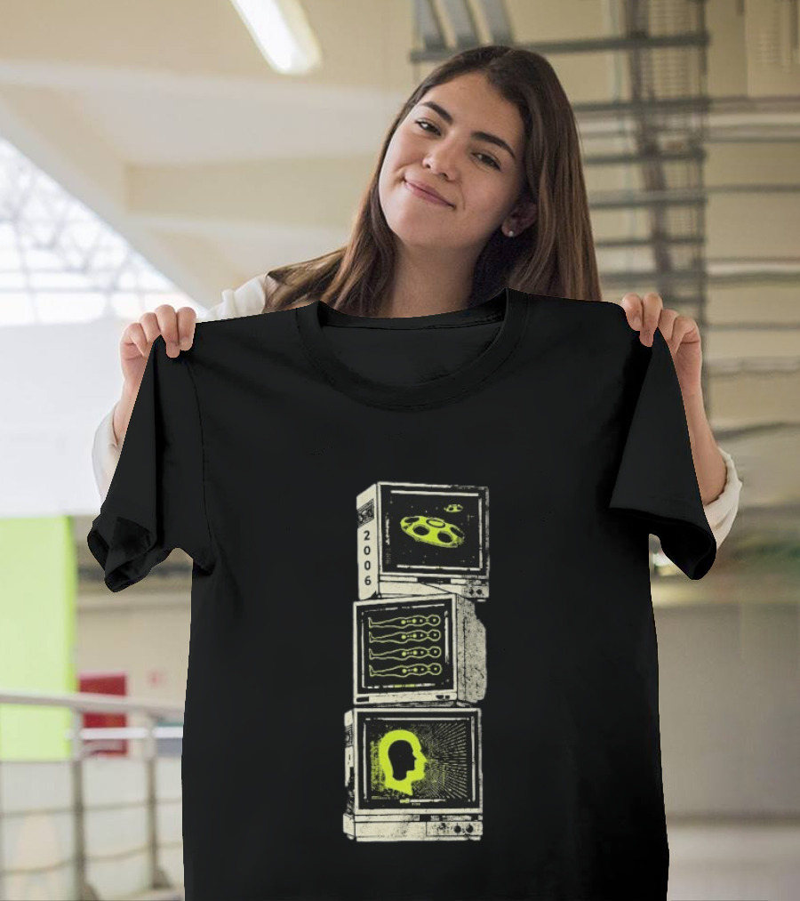 Brand New The Devil And God Are Raging Inside Me 2006 Signal Stack Retro Monitors T-Shirt