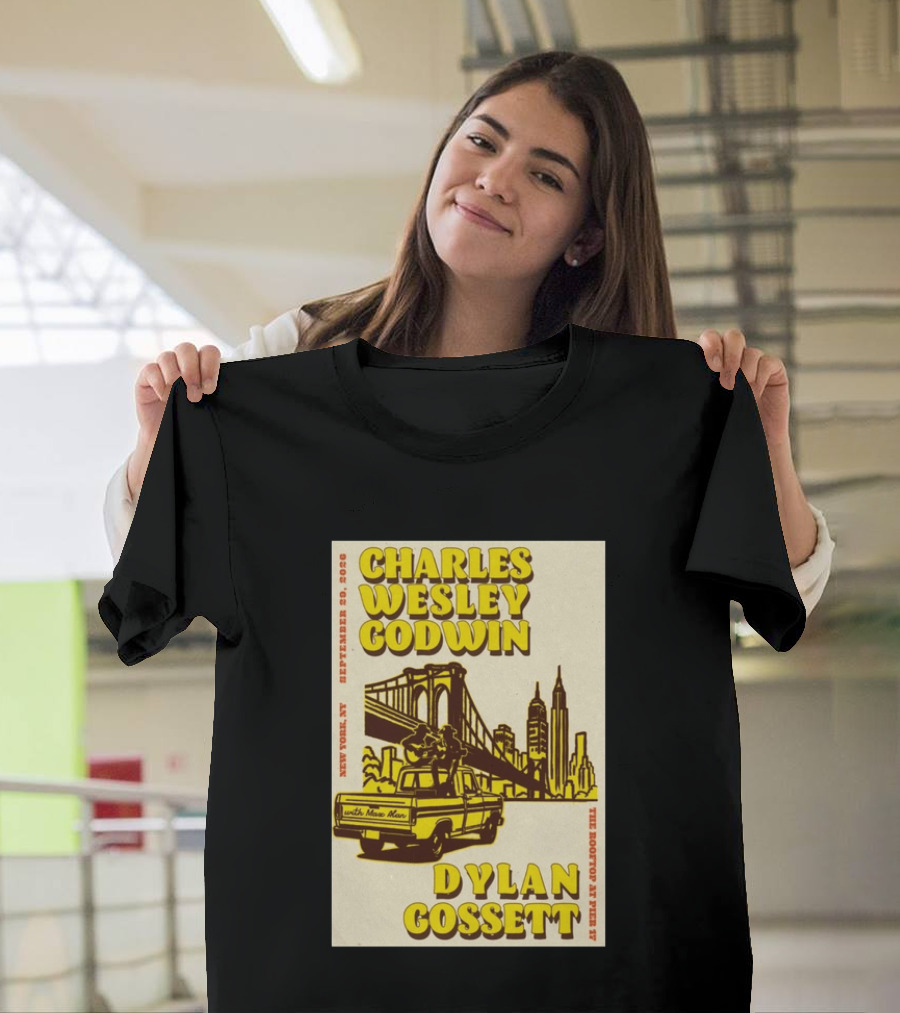 Charles Wesley Godwin Rooftop Pier 17 New York September 2026 Dylan Gossett T-Shirt