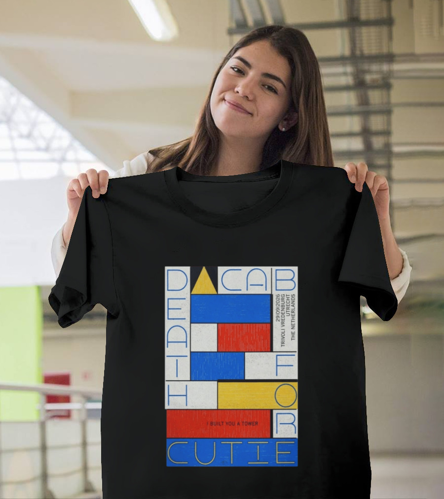 Death Cab For Cutie I Built You A Tower September 29 2026 TivoliVredenburg Utrecht The Netherlands T-Shirt