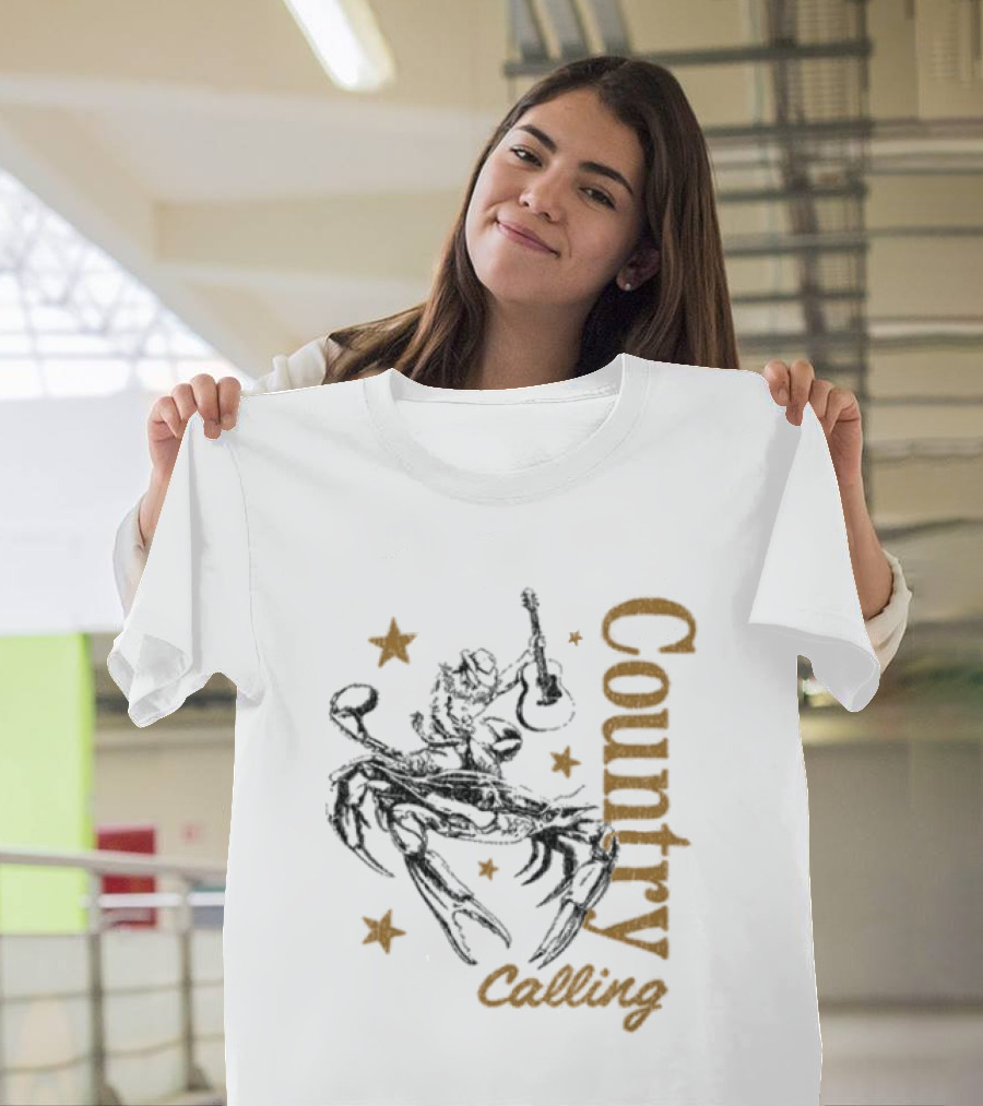 Country Calling Festival 2026 Ocean City Maryland Crab Cowboy Stars T-Shirt