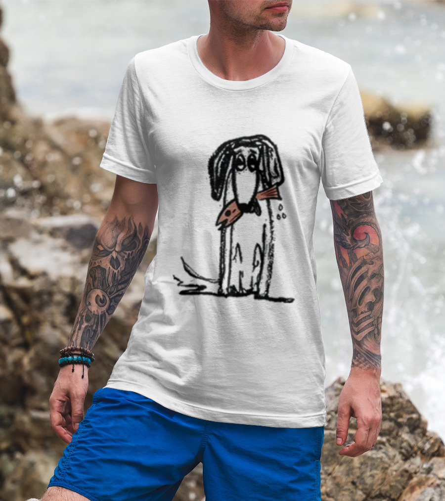 Leftover Salmon Good Dog Fish Band Artful Canine With Fish Collar T-Shirt