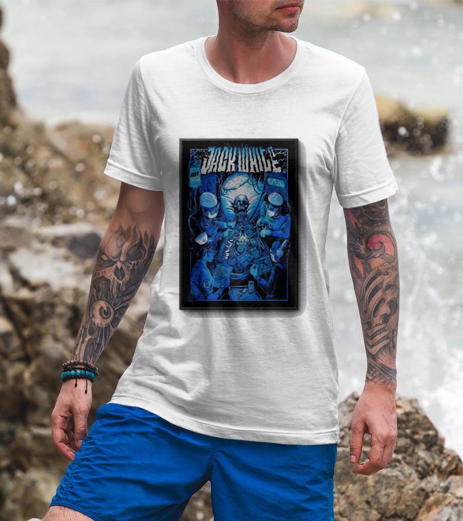 Jack White Del Mar CA 9 30 2026 Fake Blues Touring Skeleton Surgeons T-Shirt