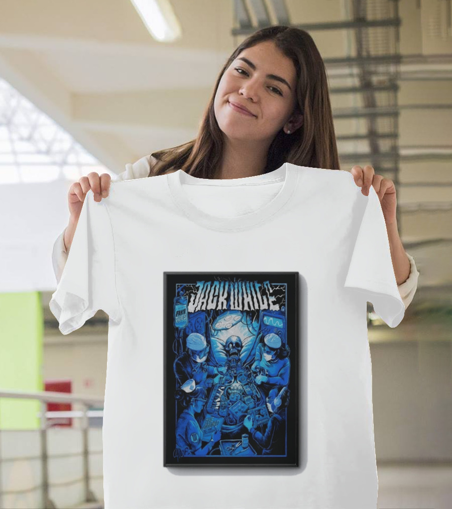 Jack White Del Mar CA 9 30 2026 Fake Blues Touring Skeleton Surgeons T-Shirt