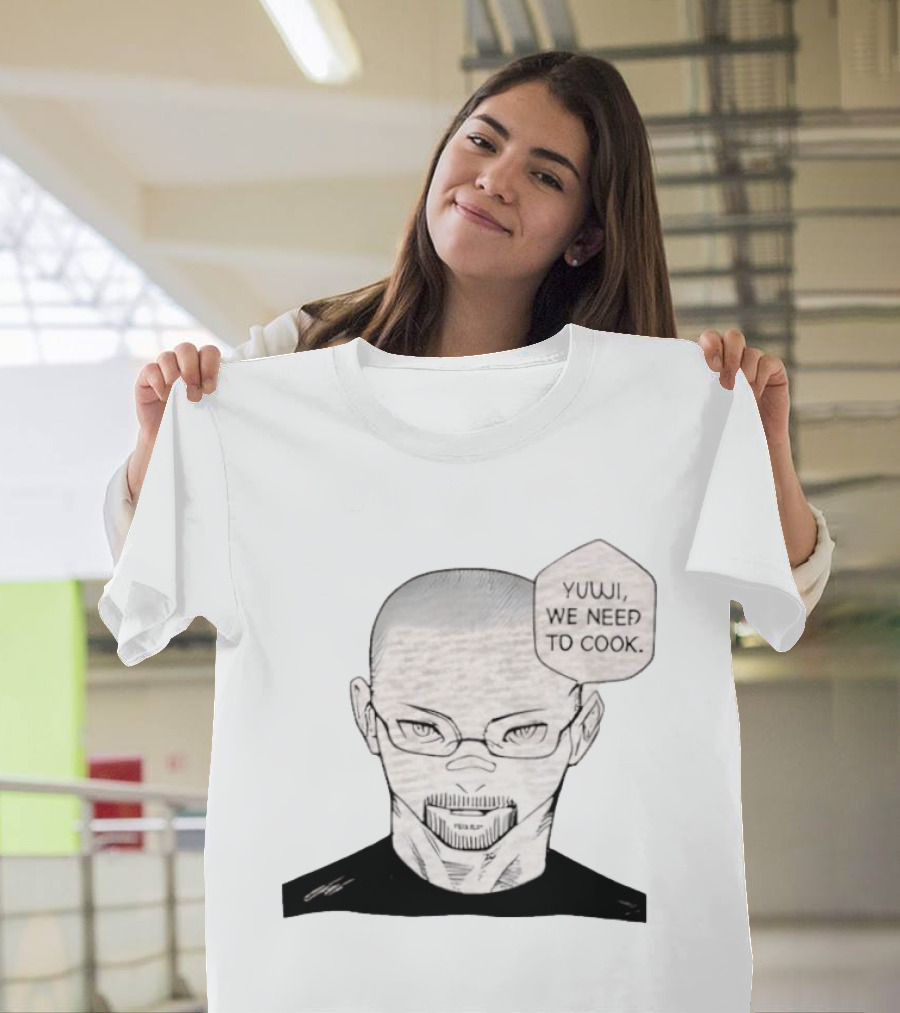 Satoru Gojo Walter White Crossover YUUJI WE NEED TO COOK Anime Manga Fusion T-Shirt