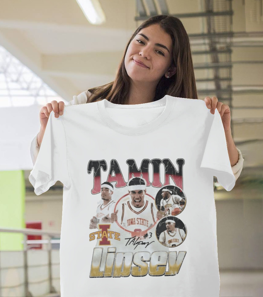 Tamin Lipsey Iowa State Cyclones Basketball No 3 Retro 90s T-Shirt