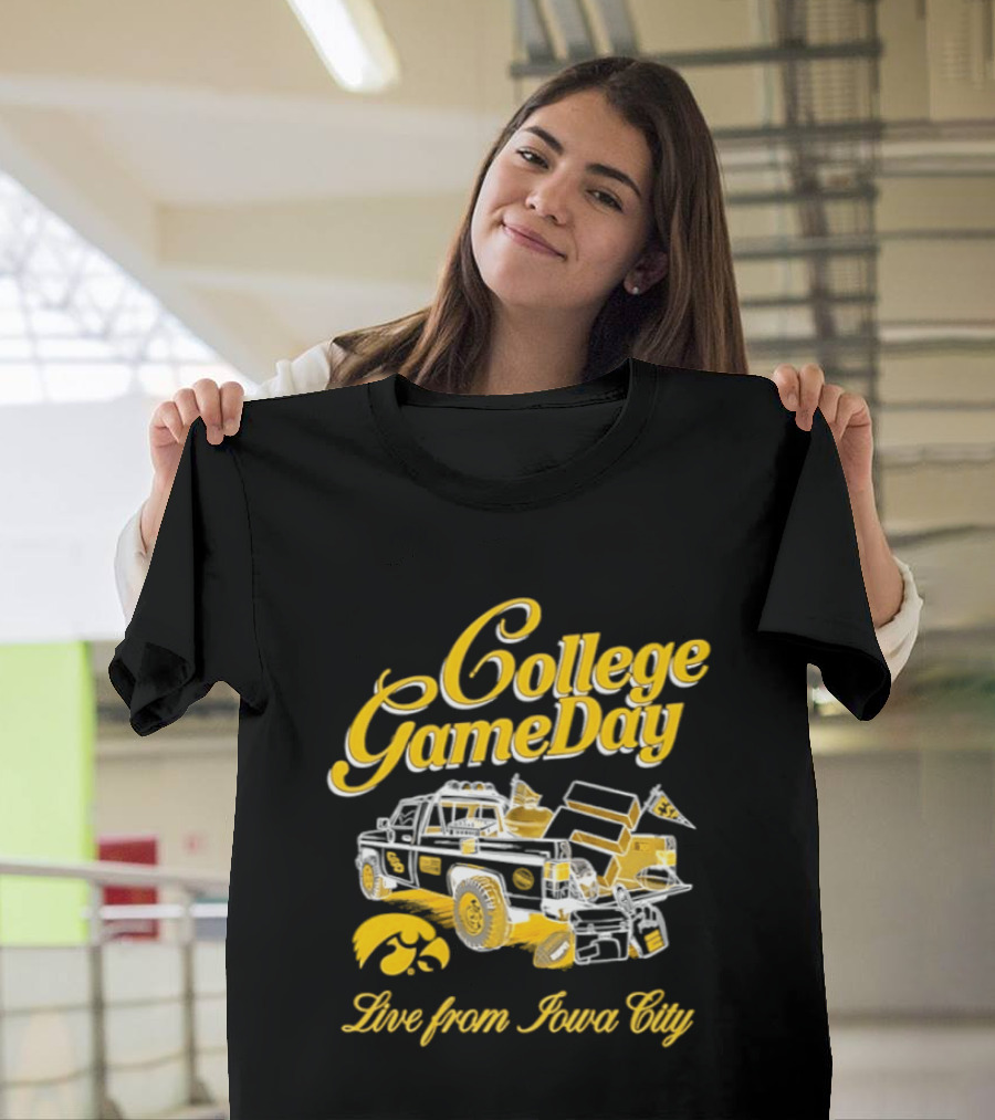 Iowa Hawkeyes 2026 College GameDay Live From Iowa City Tailgate Truck Hawkeye T-Shirt
