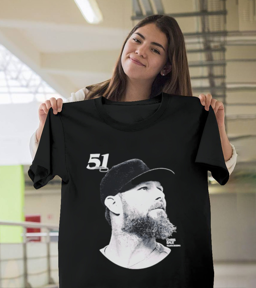 Chris Sale 51 Atlanta Braves Lineage Series T-Shirt