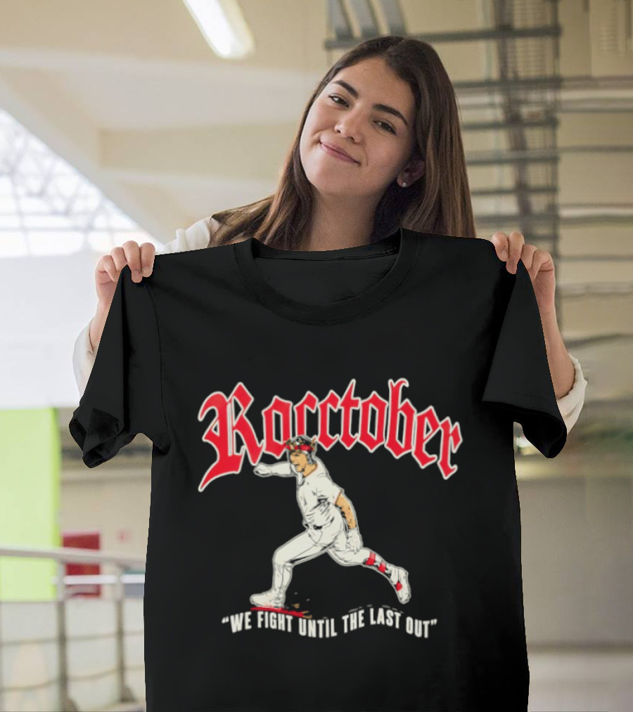 Cleveland Guardians Roctober Brayan Rocchio We Fight Until The Last Out T-Shirt