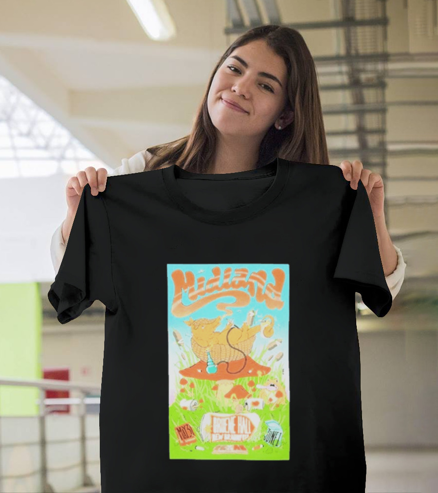 Midland Gruene Hall New Braunfels May 31 June 1 Armadillo On Mushroom T-Shirt