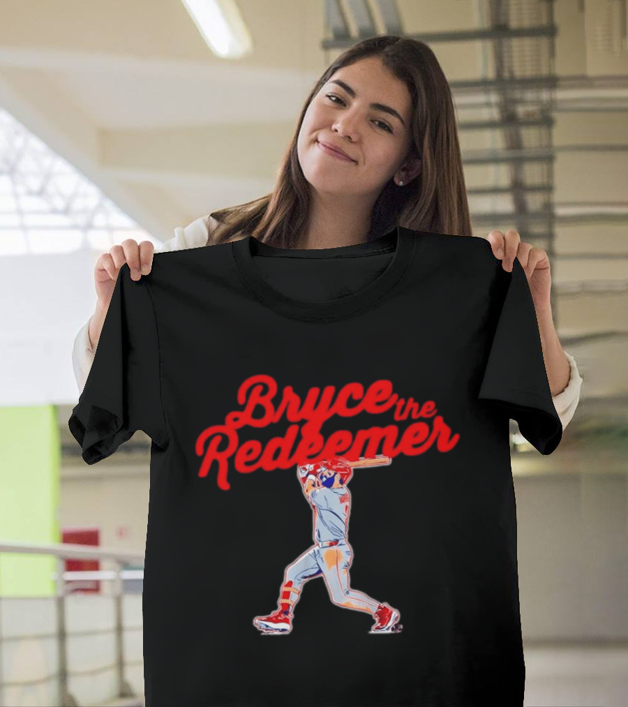 Bryce Harper The Redeemer Philadelphia Phillies Baseball T-Shirt