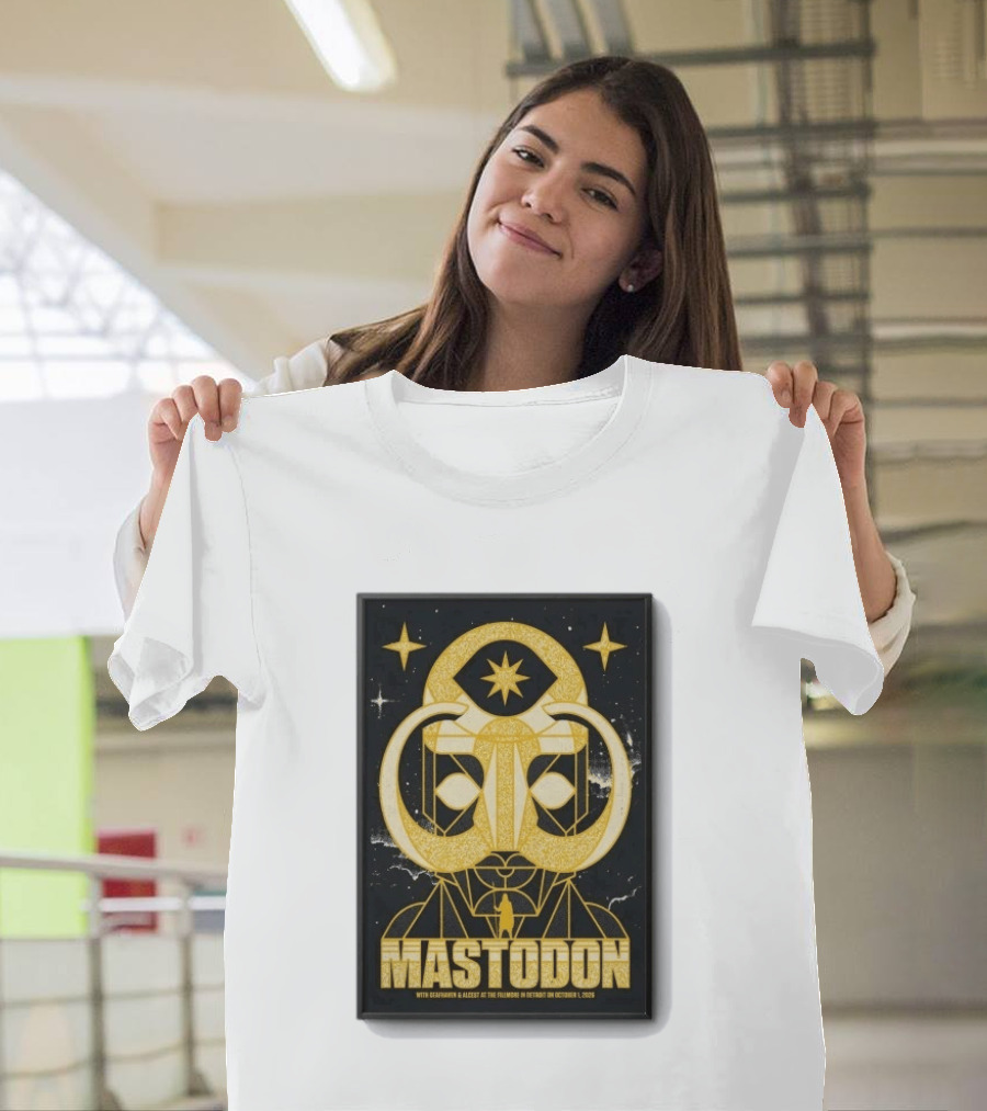 Mastodon The Fillmore Detroit Oct 1 2026 With Deafheaven And Khemmis T-Shirt