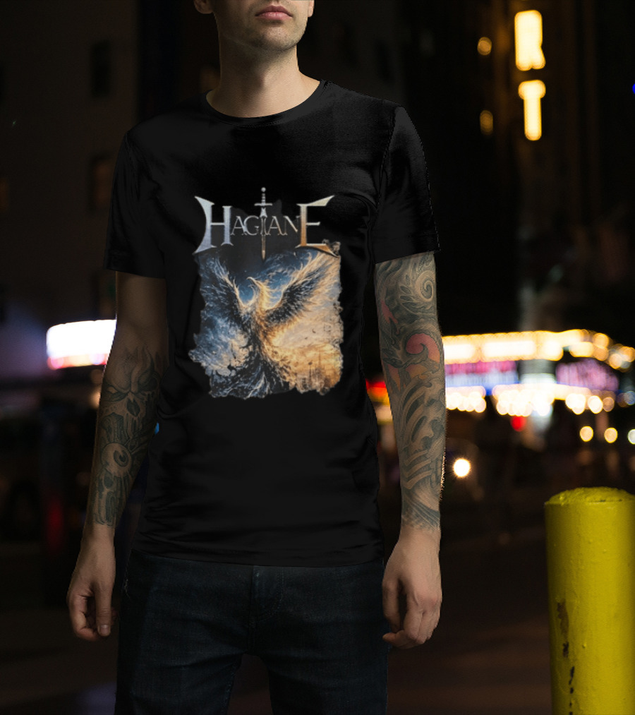 Hagane Sword And Phoenix Night T-Shirt