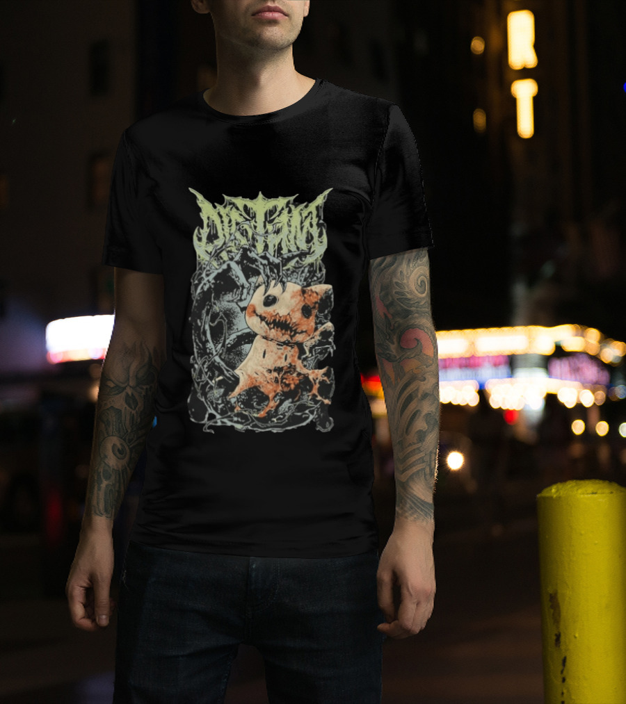 Distant Mimic Creepy Creature In Thorny Vines T-Shirt