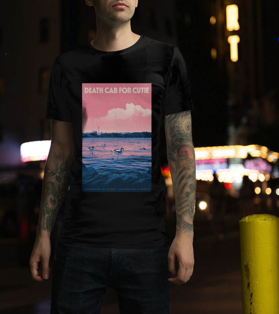 Death Cab For Cutie Columbiahalle Berlin Concert 2026 Donnerstag 01.10 Exclusive T-Shirt