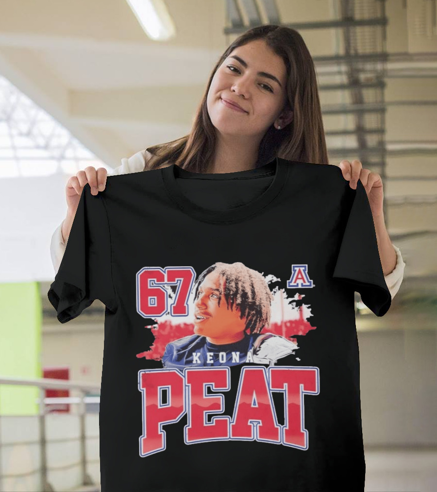 Keona Peat 67 Arizona Wildcats NCAA Football T-Shirt