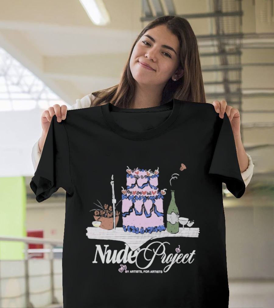 Nude Project By Artists For Artists Cake And Wine Ensemble T-Shirt