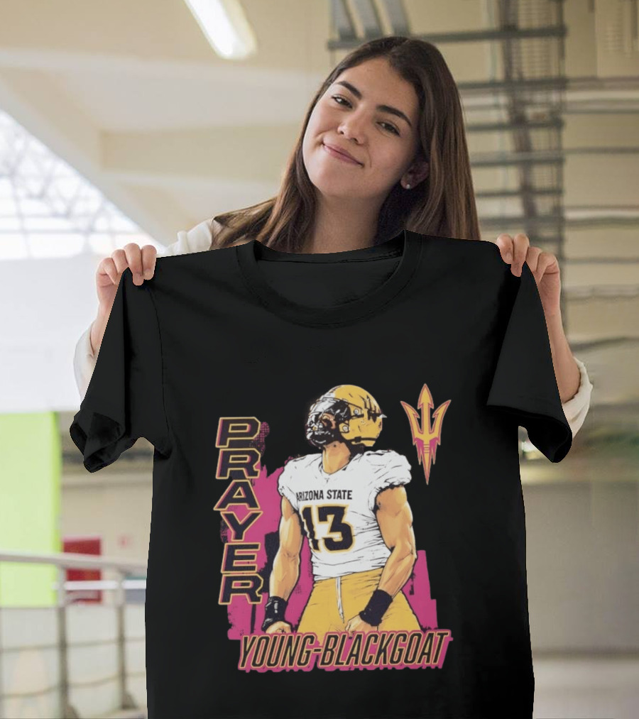 Prayer Young Blackgoat 13 Arizona State Sun Devils Football T-Shirt