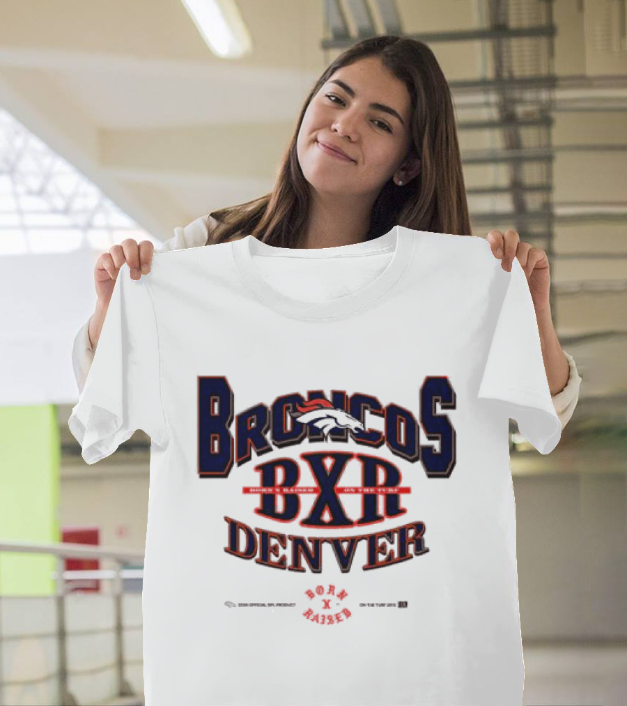 Born X Raised Broncos BXR Denver Collab White T-Shirt